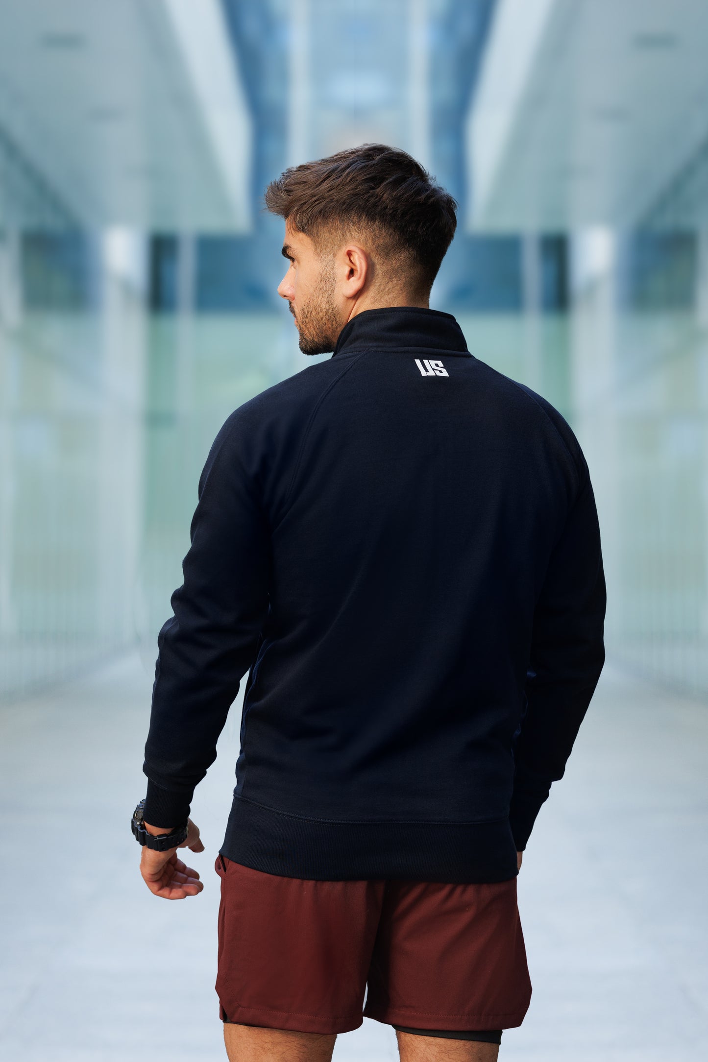 Bluza dresowa męska bluza rozpinana czarna Bryce