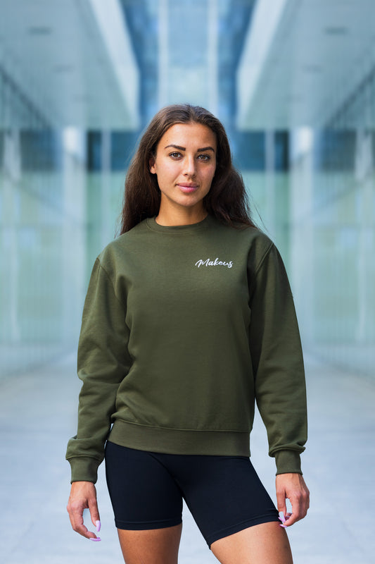 Bluza dresowa damska khaki Marietta
