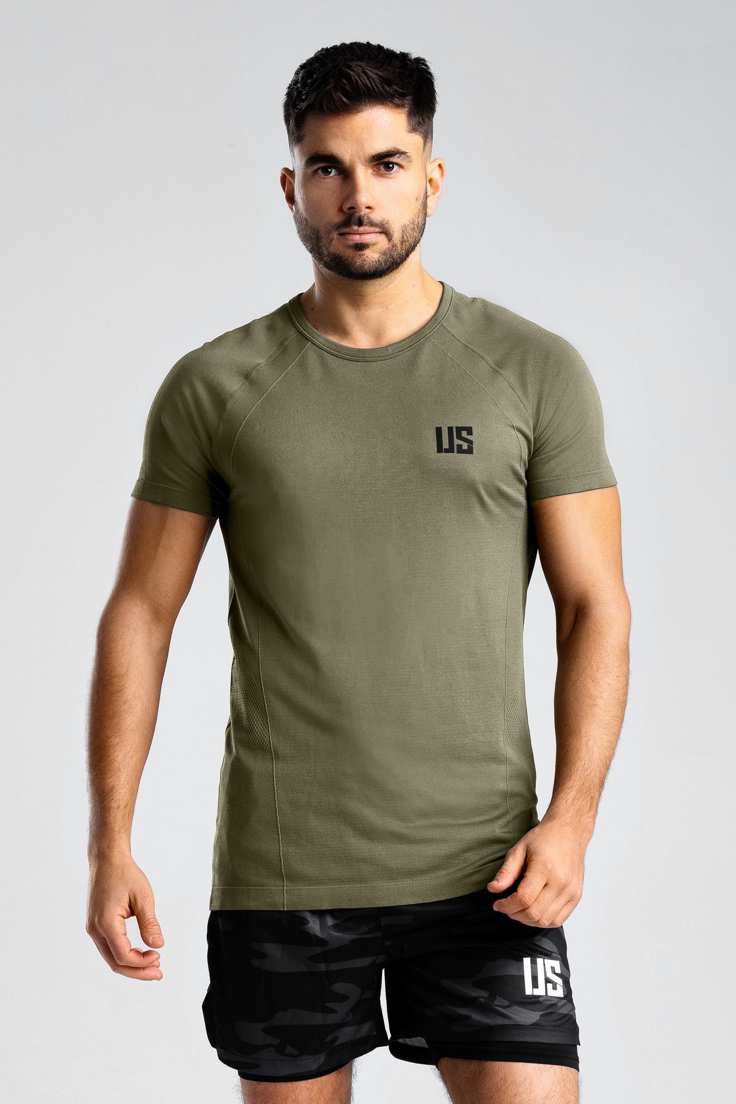 T-shirt bezszwowy techniczny forest green Colorado