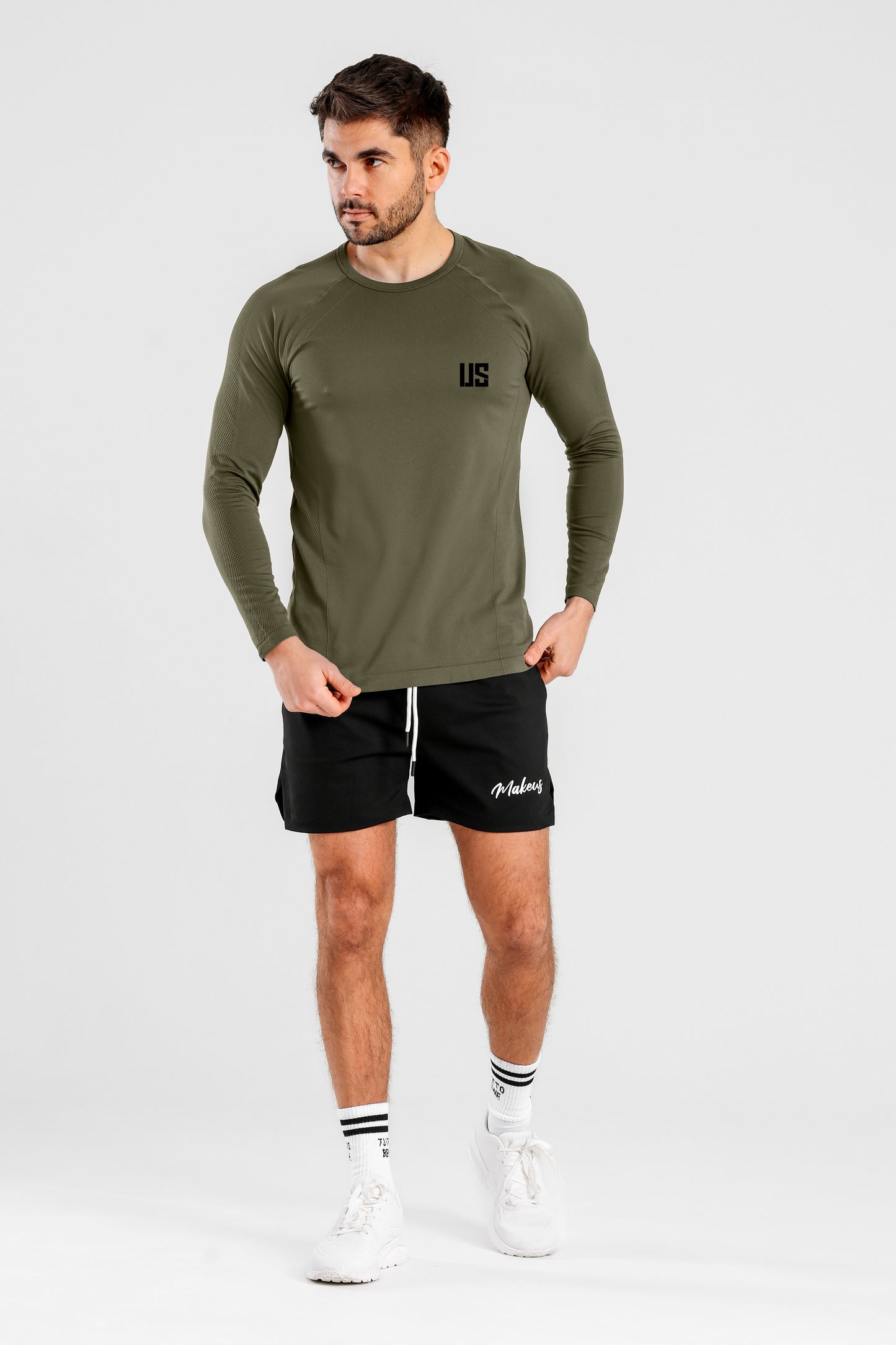 Longsleeve bezszwowy techniczny PRO forest green Columbia