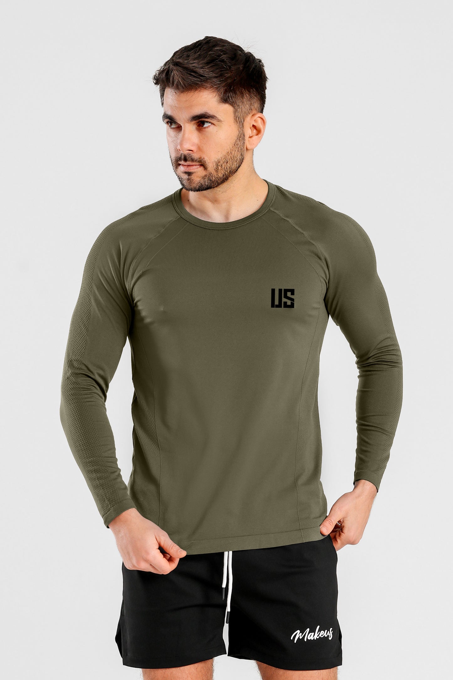 Longsleeve bezszwowy techniczny PRO forest green Columbia