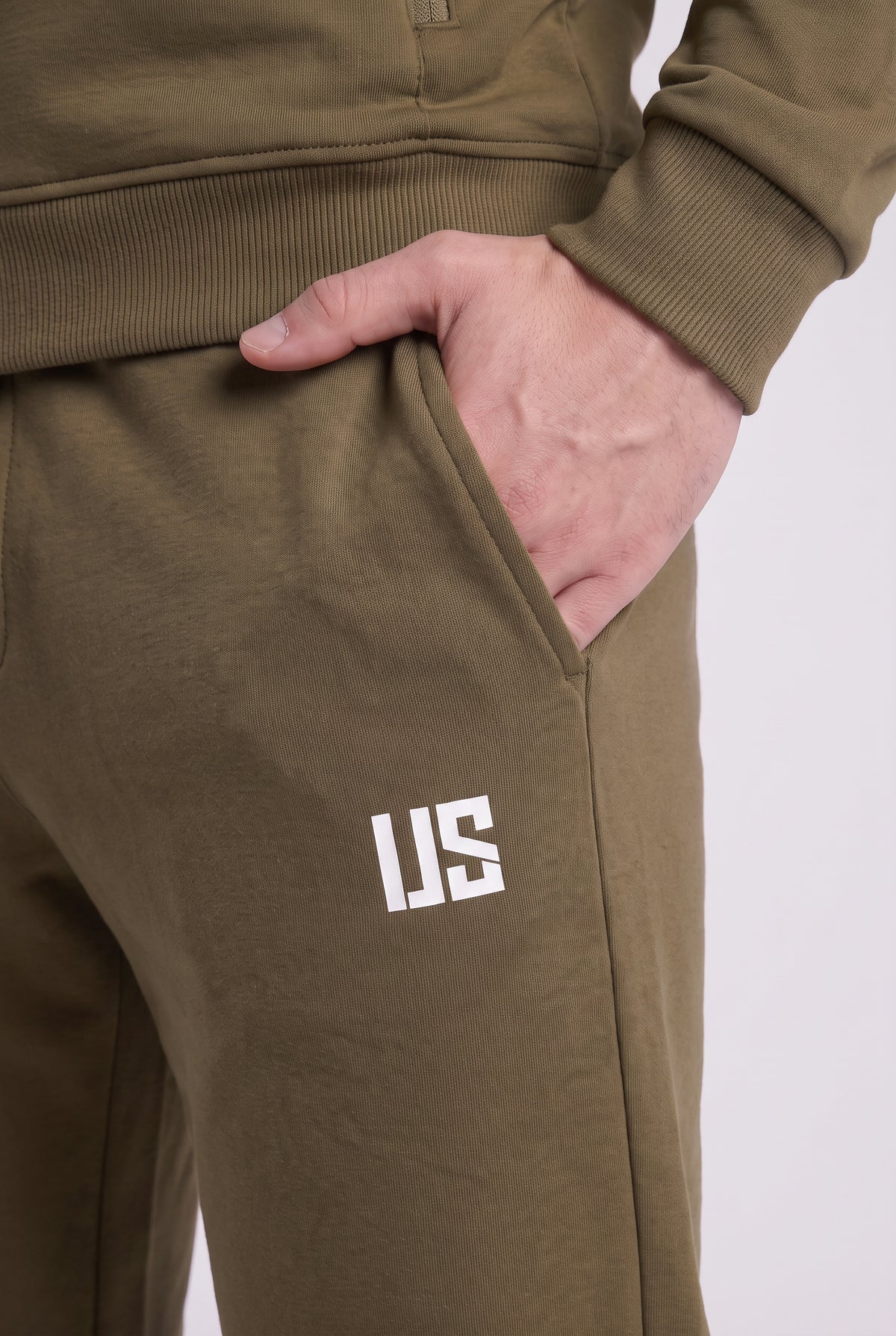 Spodnie dresowe męskie joggery khaki - Richmond