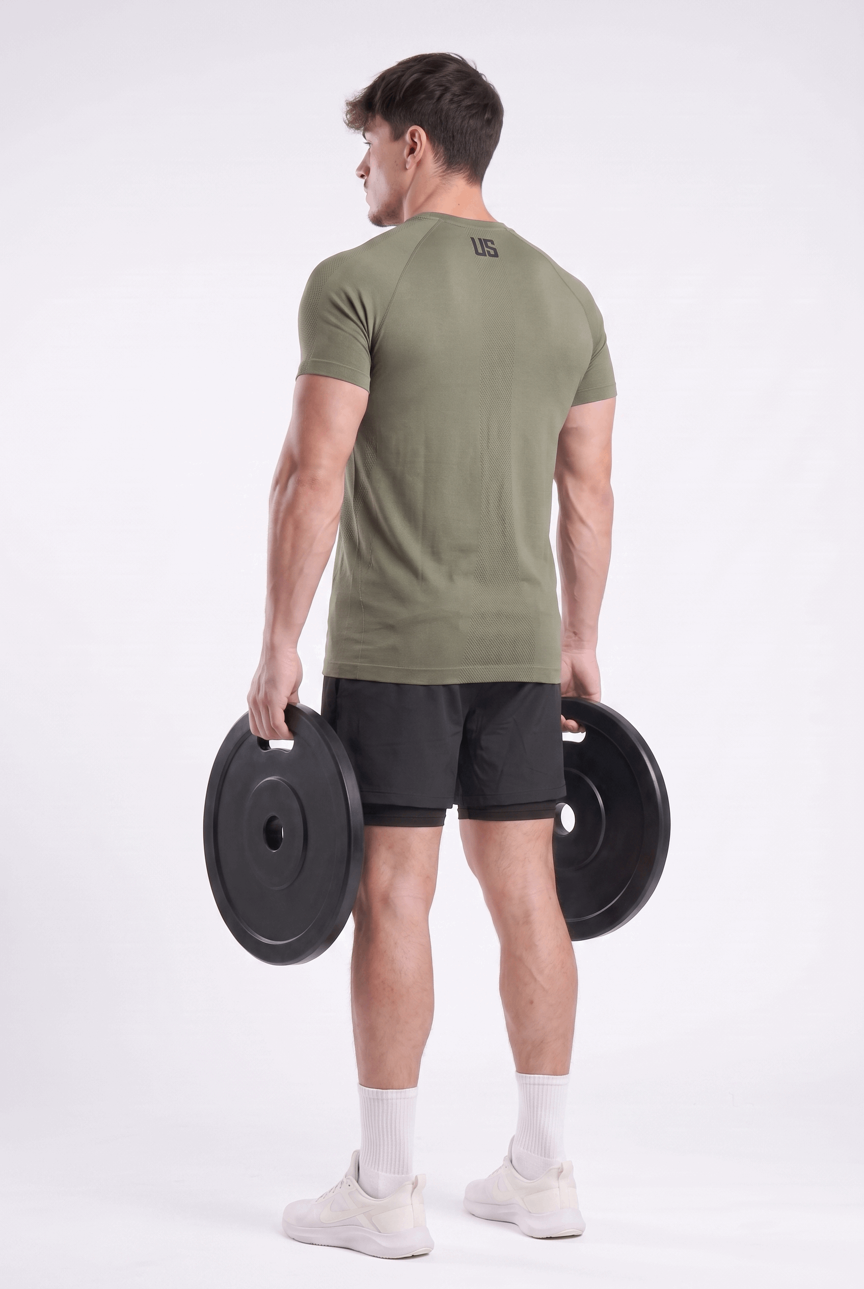 T-shirt męski bezszwowy techniczny PRO force green - Colorado