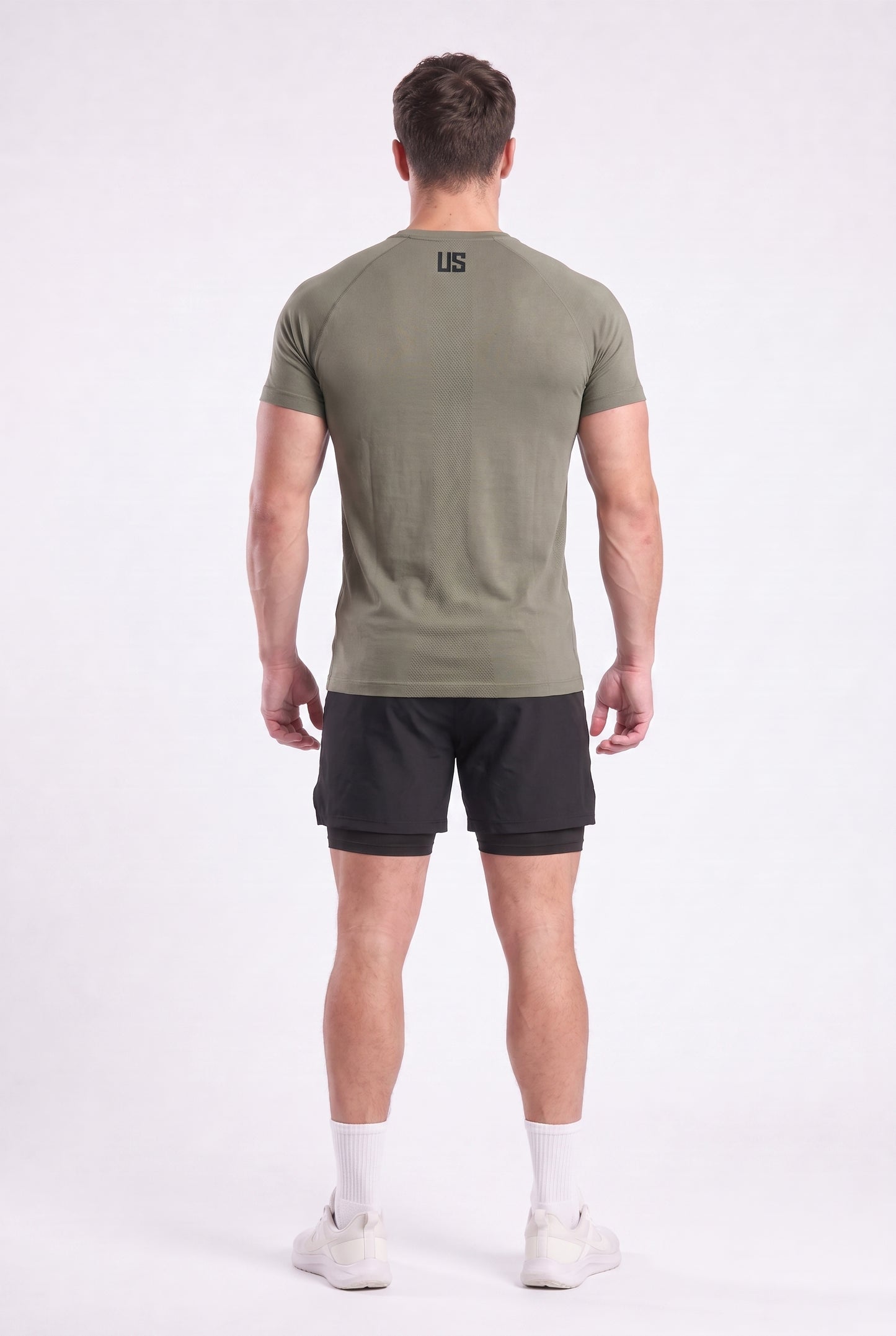 T-shirt bezszwowy techniczny PRO khaki Colorado