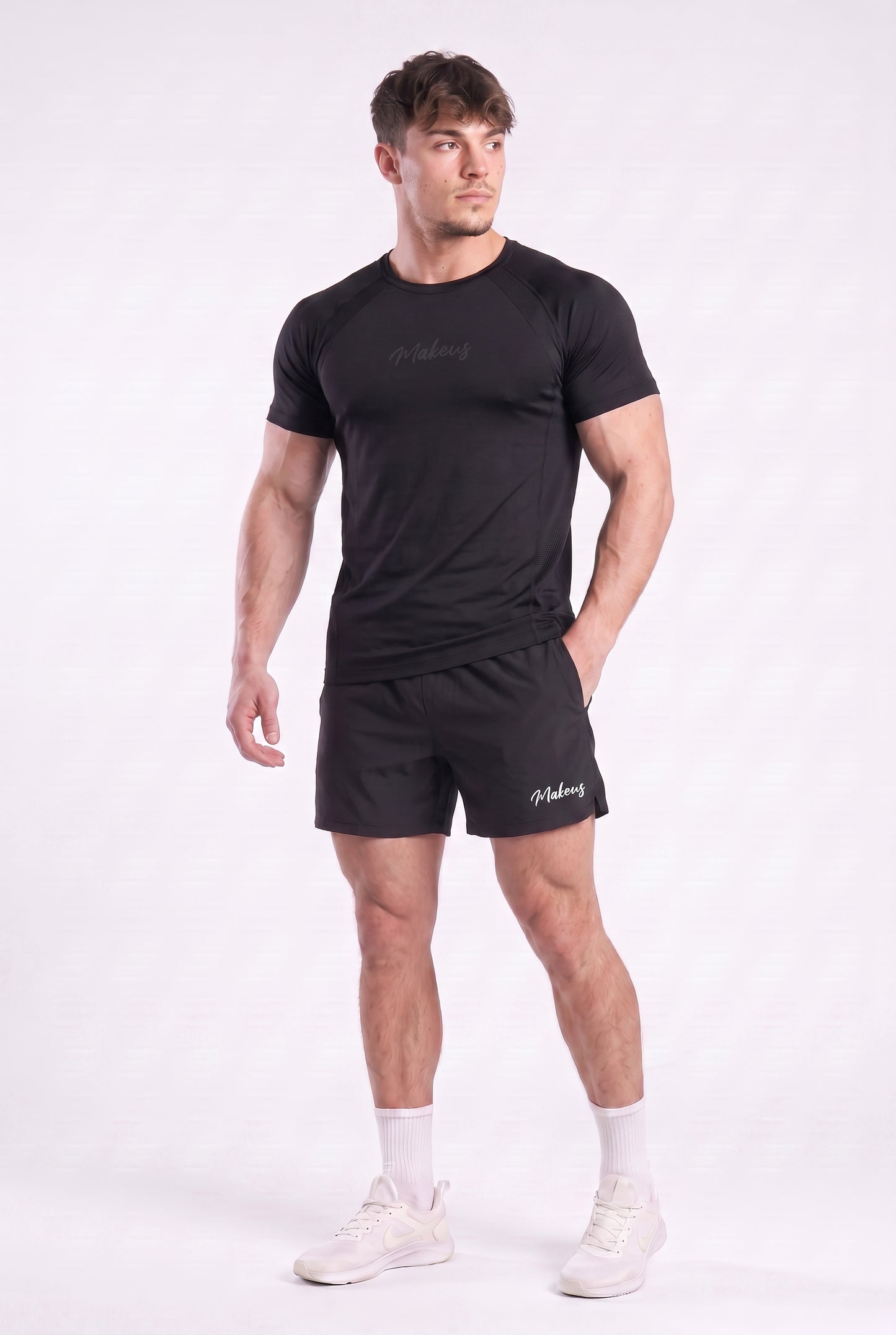 T-shirt bezszwowy techniczny PRO czarny Colorado III