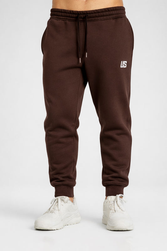 Spodnie dresowe joggery męskie brązowe Zion SOFT PRO