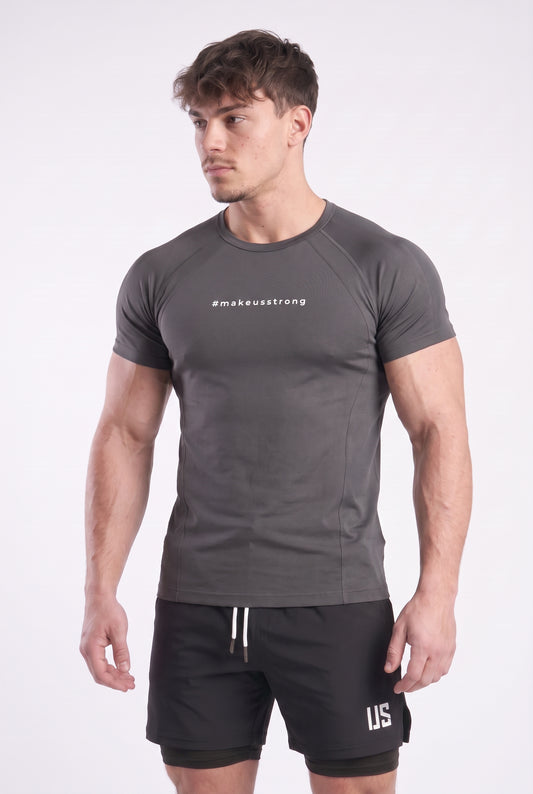 T-shirt bezszwowy techniczny PRO grafitowy Colorado II