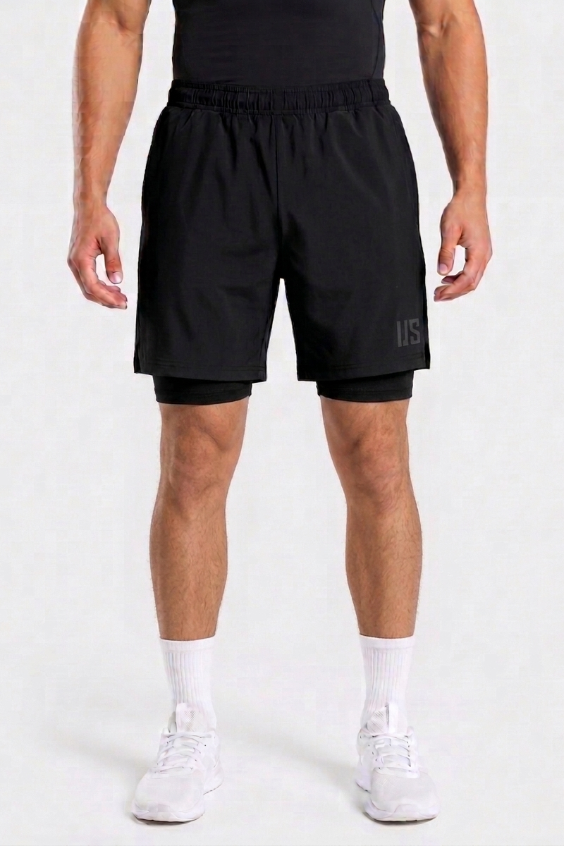 Spodenki do biegania PRO szybkoschnące czarne Camp Runner