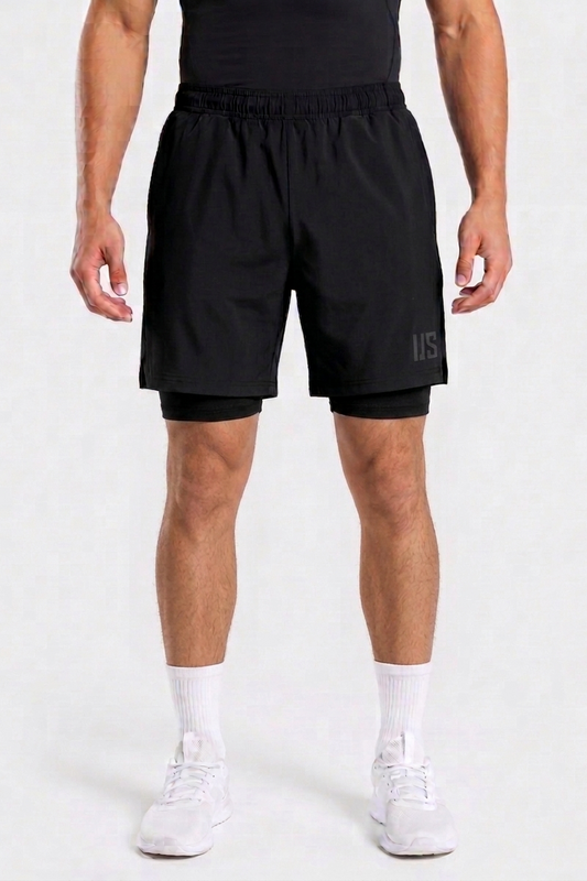 Spodenki do biegania PRO szybkoschnące czarne Camp Runner