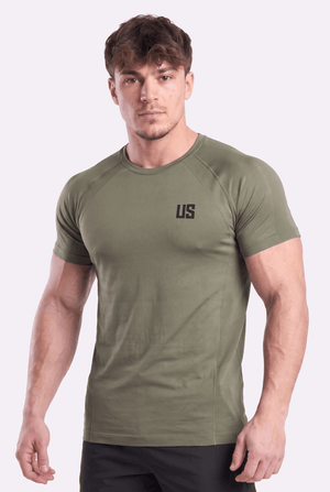 T-shirt męski bezszwowy techniczny PRO force green - Colorado