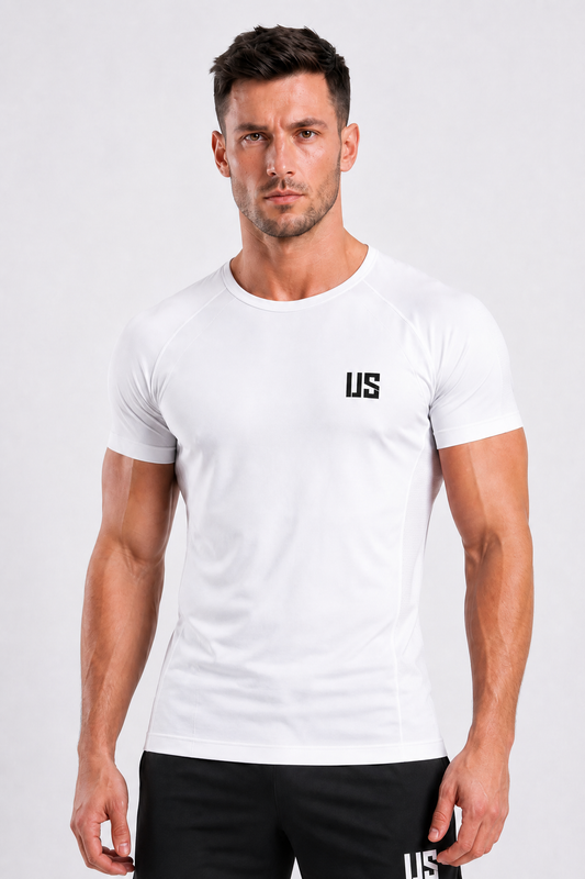 T-shirt bezszwowy techniczny biały Colorado