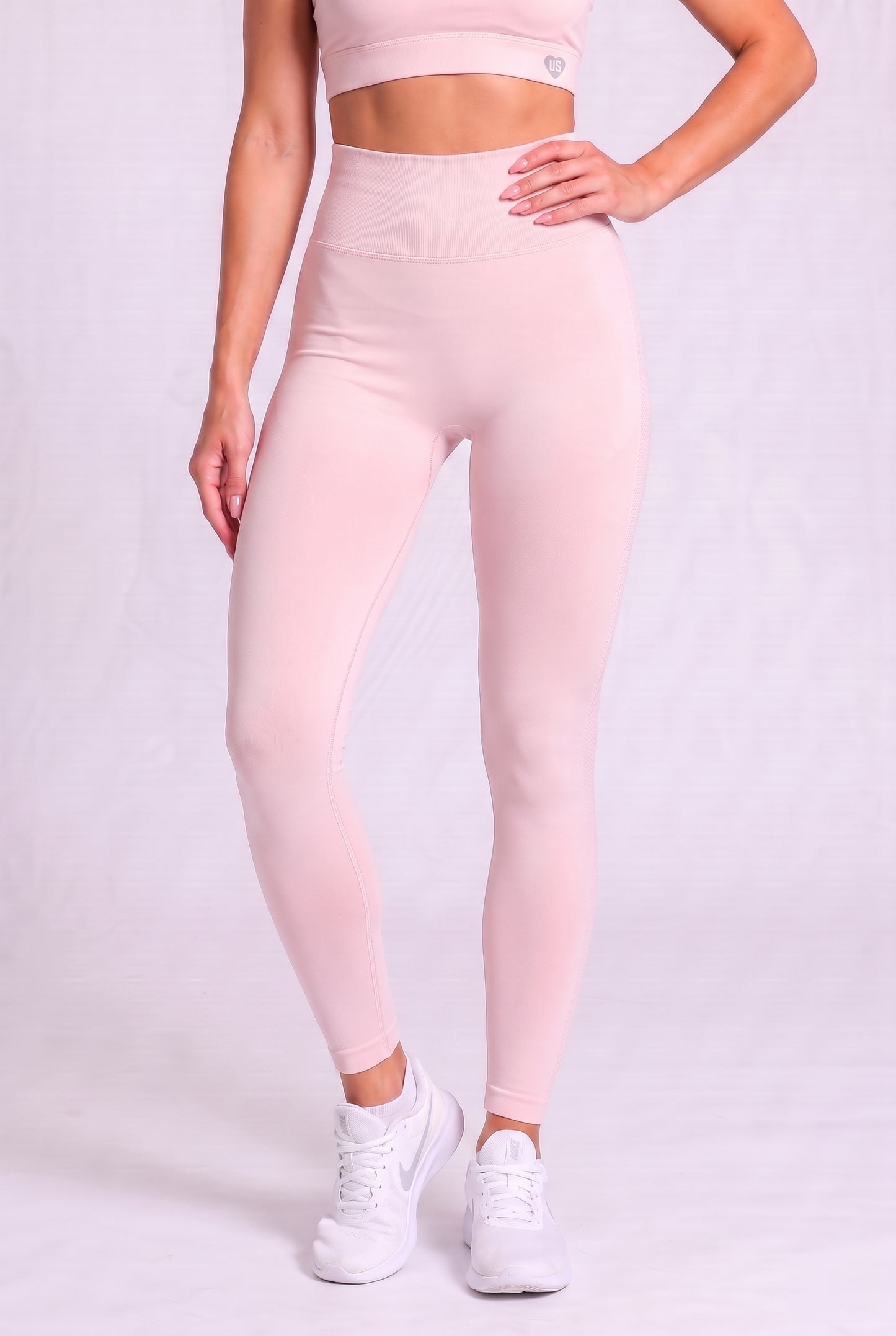 Legginsy bezszwowe PUSH UP PRO różowe Georgia 2.0