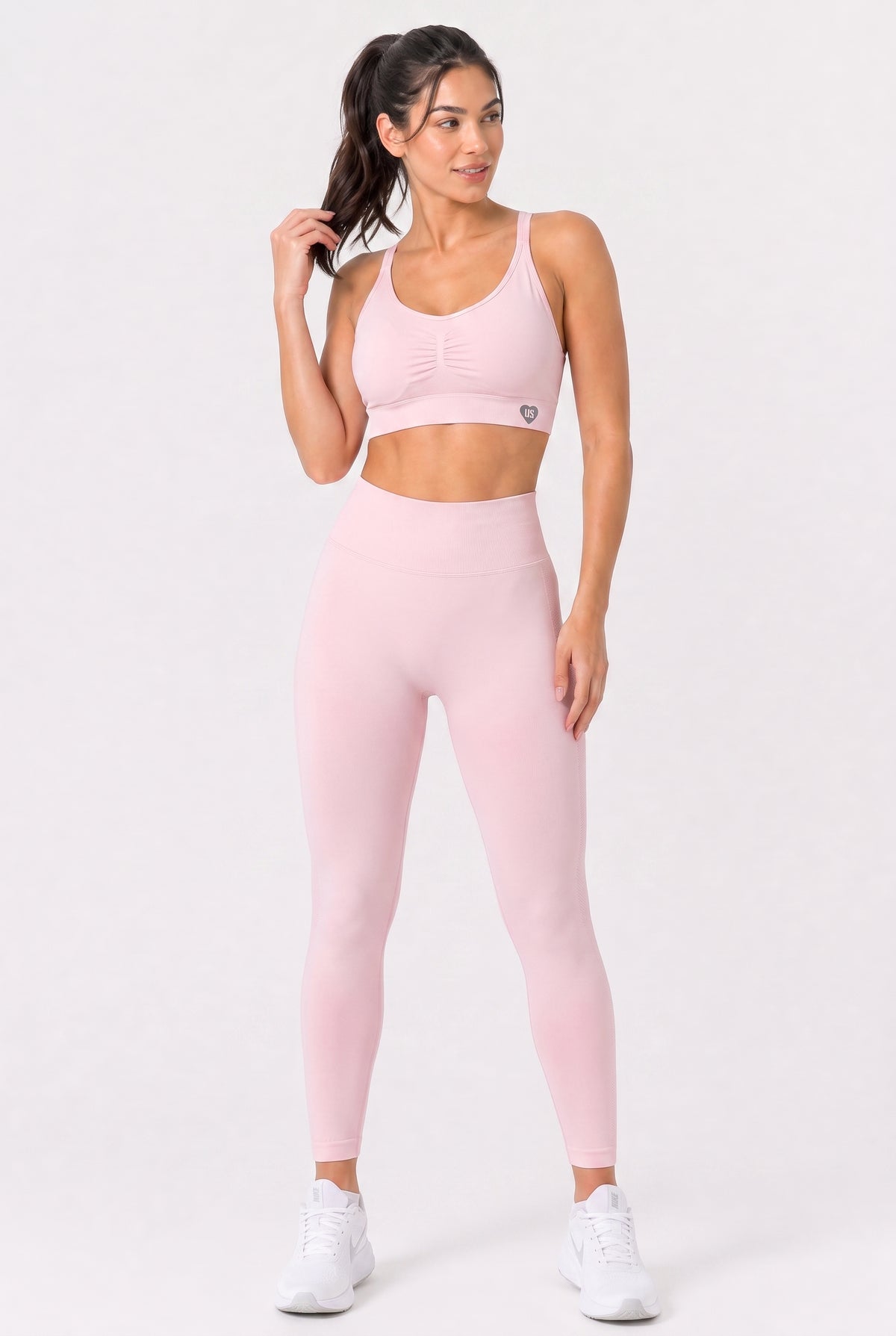 Legginsy bezszwowe PUSH UP PRO różowe Georgia 2.0