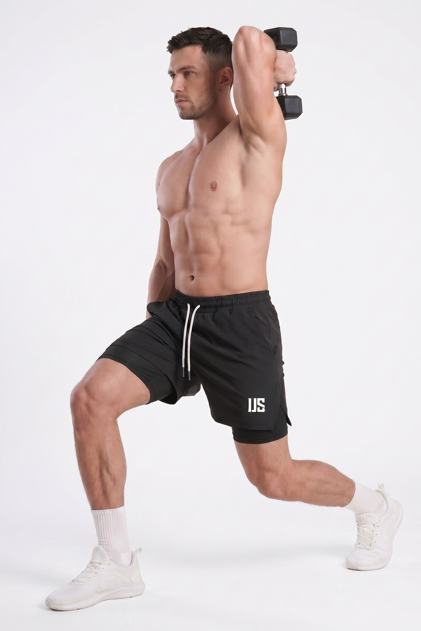 Spodenki bawełniane PRO 2w1 czarne Camp Maison