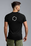 T-shirt bezszwowy techniczny czarny Colorado Circle