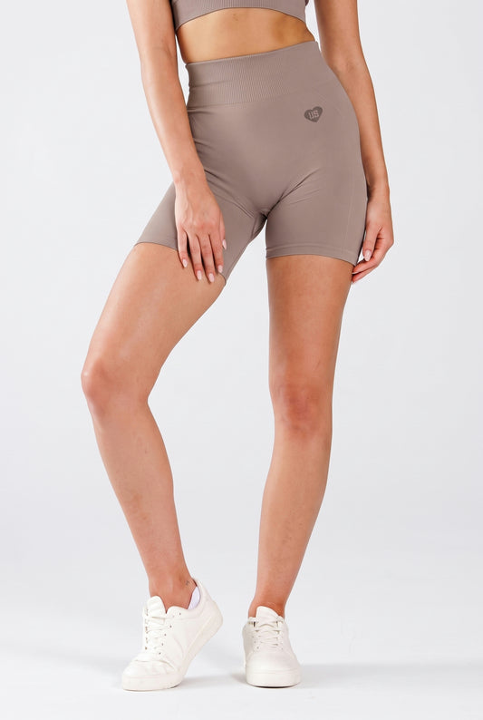 Szorty bezszwowe PUSH UP taupe Florence