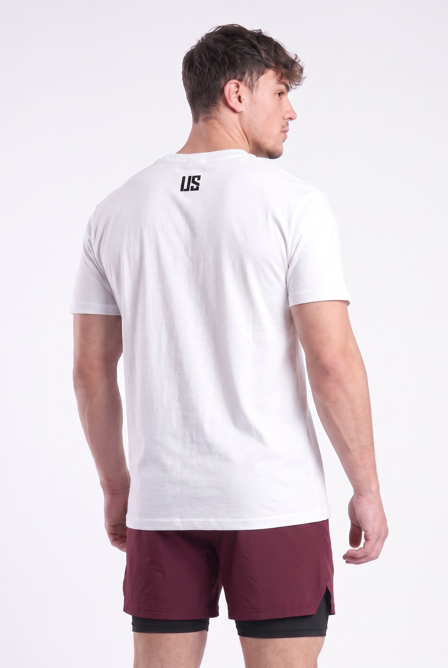 T-shirt męski bezszwowy bawełniany biały - # Tampa