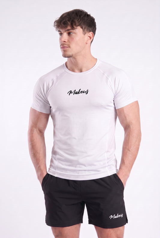 T-shirt bezszwowy techniczny PRO biały Colorado III