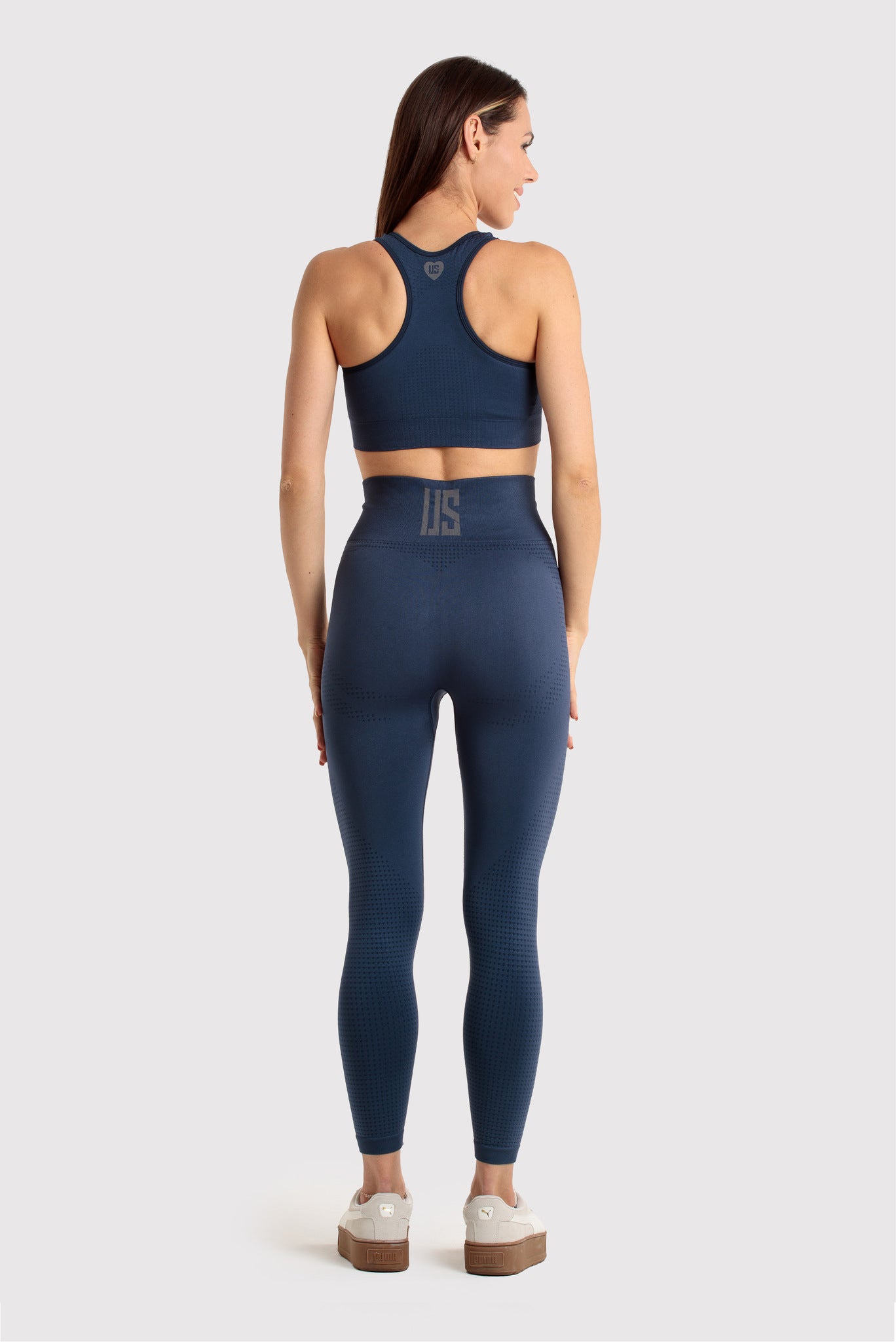 Queens Navy Seamless Top